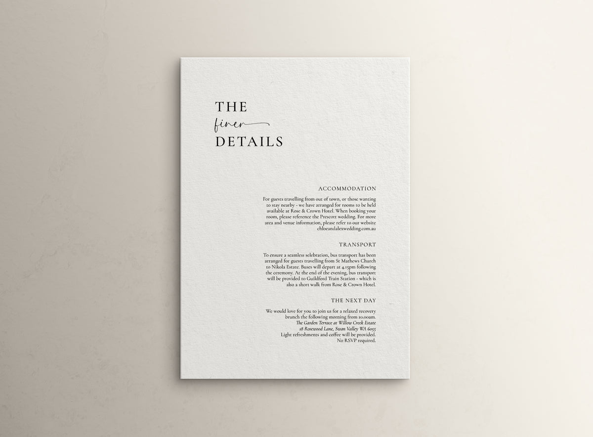 Prescott - Details Card