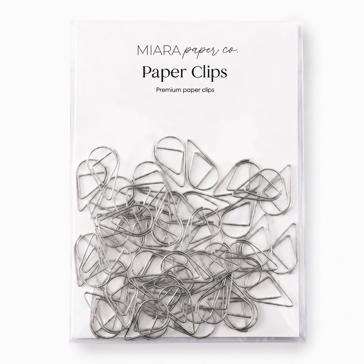 Teardrop Paper Clips - Silver